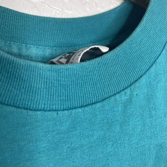 Vtg 90s Surfs Up Teal Sunglasses Tank Youth L 16/18 - Picture 4 of 7